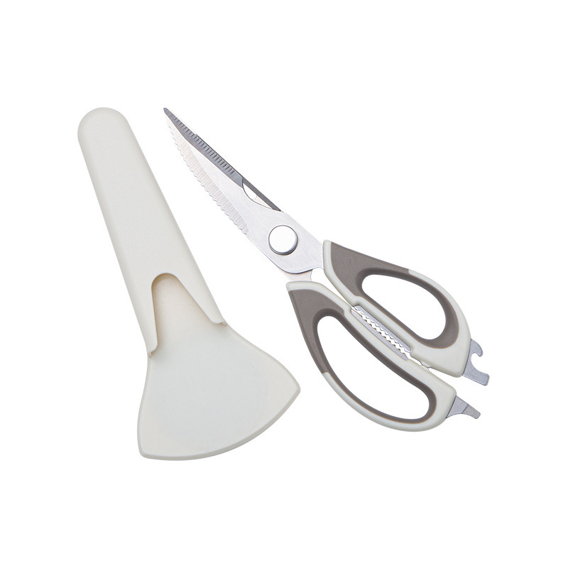In-stock kitchen multi-purpose scissors, household stainless steel strong bone scissors, multi-functional barbecue and meat food scissors Item Picture