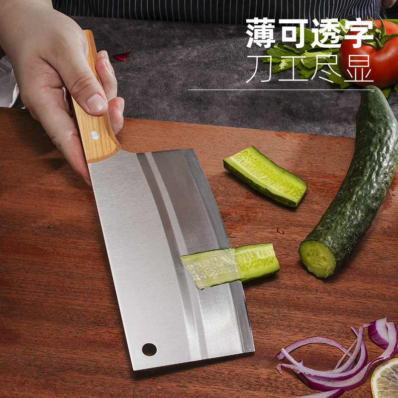 Authentic Yangjiang kitchen knives, stainless steel knives, chef's knives, household slicing knives, kitchen knives, cutting knives Application Scenario
