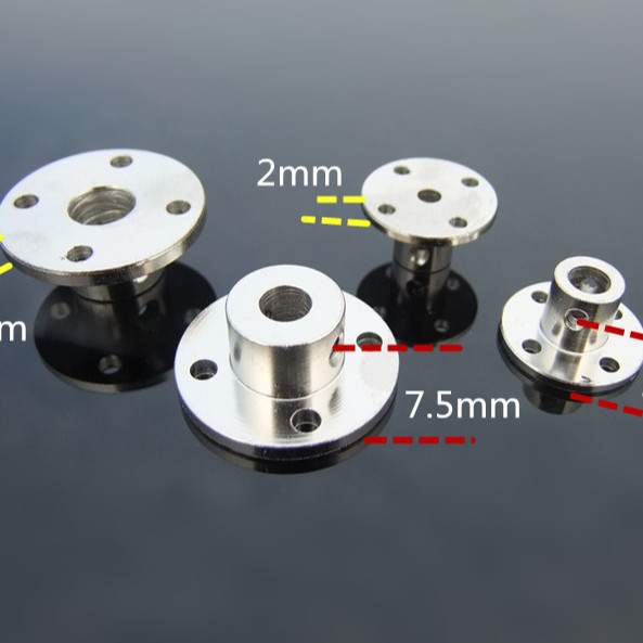 Flange couplings, rigid flange plates, high-hardness metal couplings, guide shafts, smooth shaft supports, multiple specifications Specification drawing