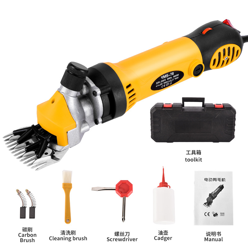 Foreign trade speed-regulating wool shears, speed-regulating plug-in electric wool shears, machines for shearing wool, special electric wool shears, wool shears Item Picture