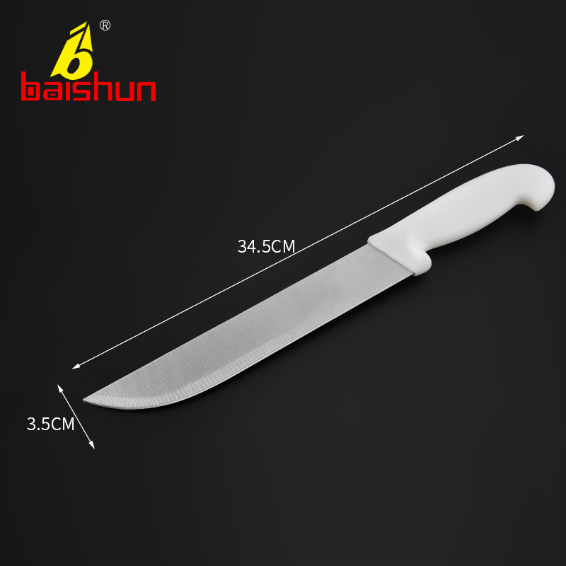 Cross-border stainless steel chef knives, kitchen knives, chef-specific Western-style slicing knives, household fruit knives, factory direct sales, Yingbai Specification drawing
