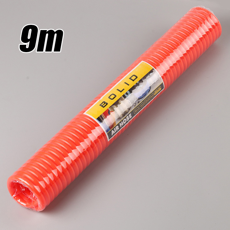 EVA spring air tube hose air compressor, PU spring air tube air pump, high-pressure telescopic hose, spiral duct with joint details Picture