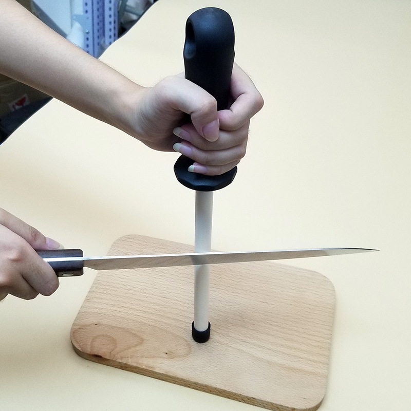 Ceramic knife sharpening rods, 8-inch, 10-inch and 12-inch knife sharpeners and whetstones are selling well across the border on Amazon for quick sharpening Specification drawing