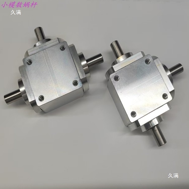 The small 1:1 T-type cross commutator shaft diameter 8 right-angle transmission gearbox with bevel gear reduction gearbox rotates Specification drawing