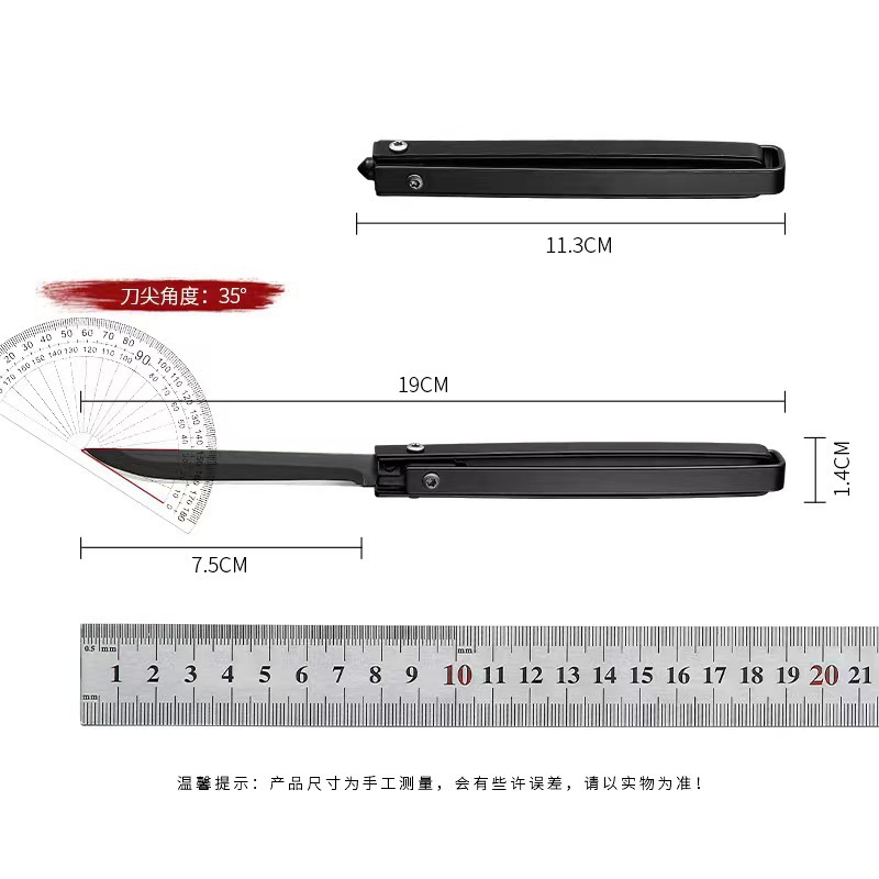 Whirlwind folding fruit knife, household peeler knife, kitchen fruit knife, portable small knife, emergency self-defense knife, outdoor knife Item Picture