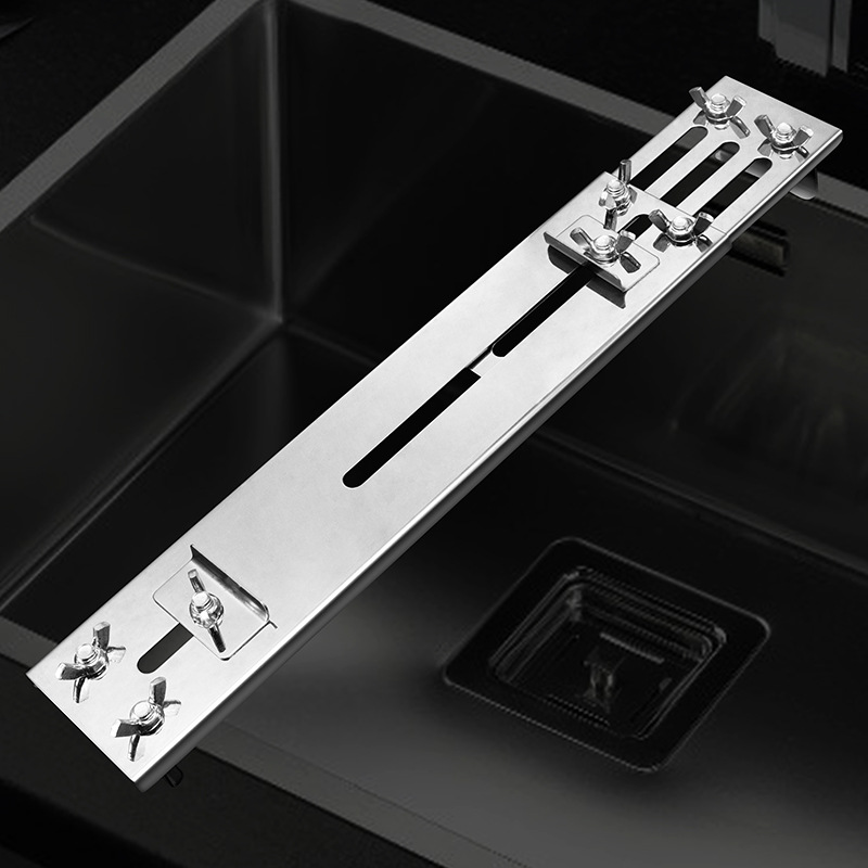 Dazu Machinery stainless steel knife sharpening frame, household whetstone fixing frame, thickened stainless steel fixing frame source factory details Picture