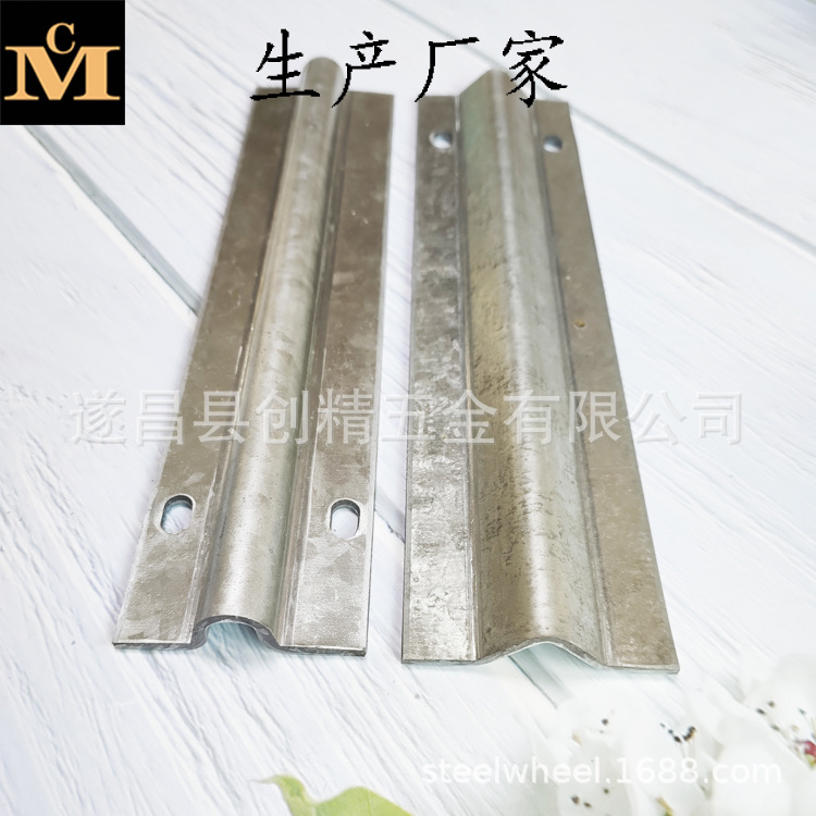 Hot-dip galvanized V-shaped and U-shaped ground rails, R8 D16 guide rails, U16 V20 slide rails full figure