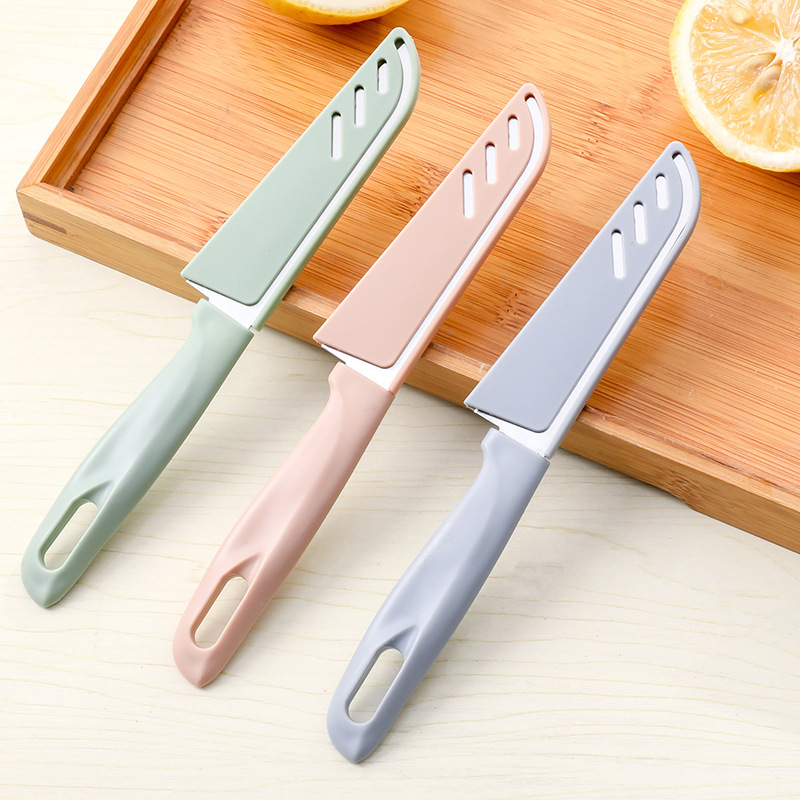 Nordic-style kitchen fruit knives, stainless steel fruit peelers, portable fruit and vegetable knives full figure