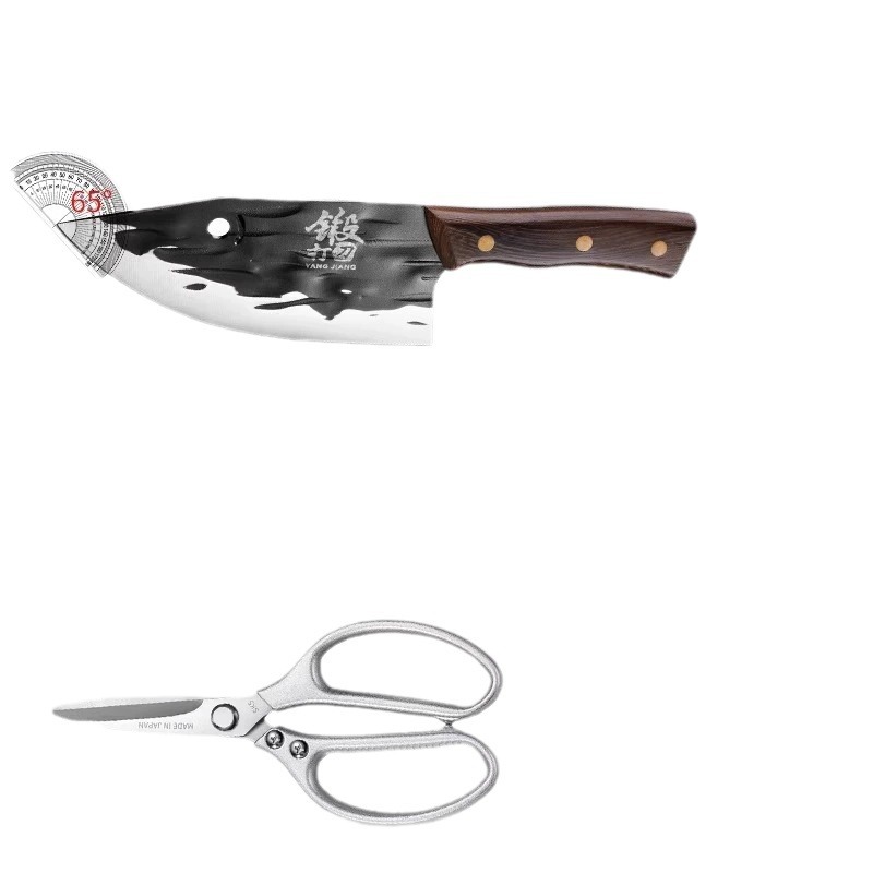 Direct sales from a giant factory, German kitchen scissors, household bone-cutting special stainless steel chicken bone scissors sk5 scissors, food scissors Item Picture