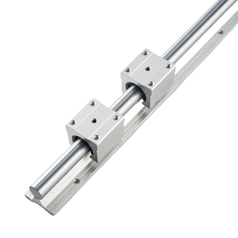 Cylindrical linear guide, SBR aluminum support, guide rail slider, aluminum alloy guide rail, linear guide, woodworking slide table, aluminum support Item Picture