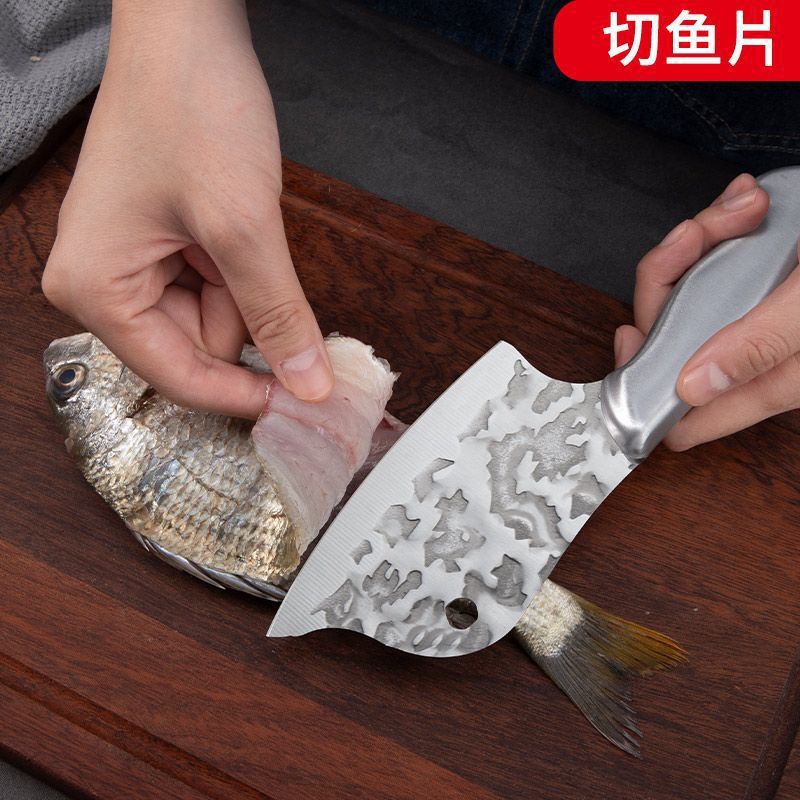All-steel mini kitchen knife, ladies' knife, multi-functional kitchen knife, household fruit knife, sharp forging and killing fish knife Specification drawing