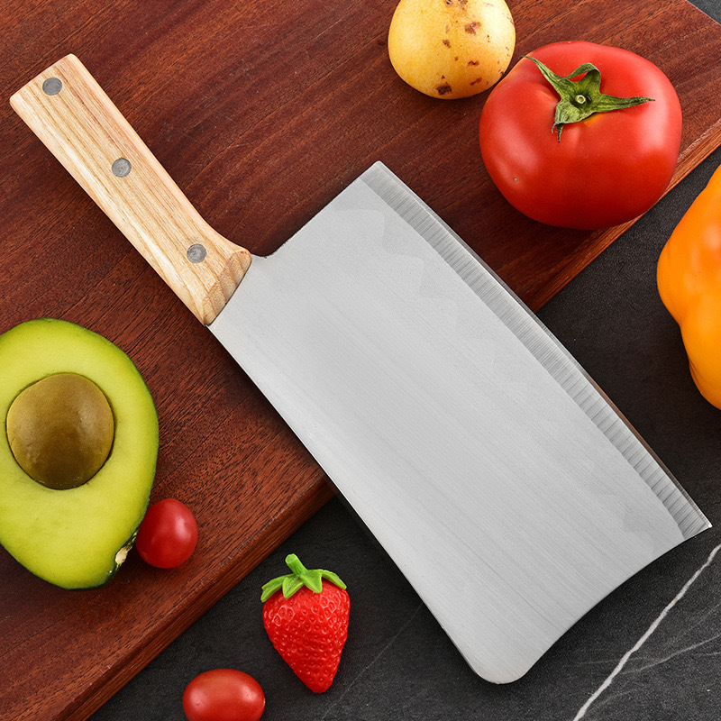 Thickened bone-cutting and pig bone-cutting knife, household knife, sharp kitchen knife, dual-purpose knife for chopping and cutting, stainless steel kitchen knife details Picture