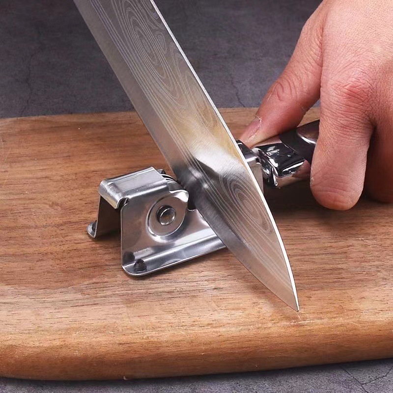In-stock knife sharpener, a quick kitchen tool, thickened fine grinding multi-functional whetstone, household vegetable scissors, tool for sharpening Specification drawing
