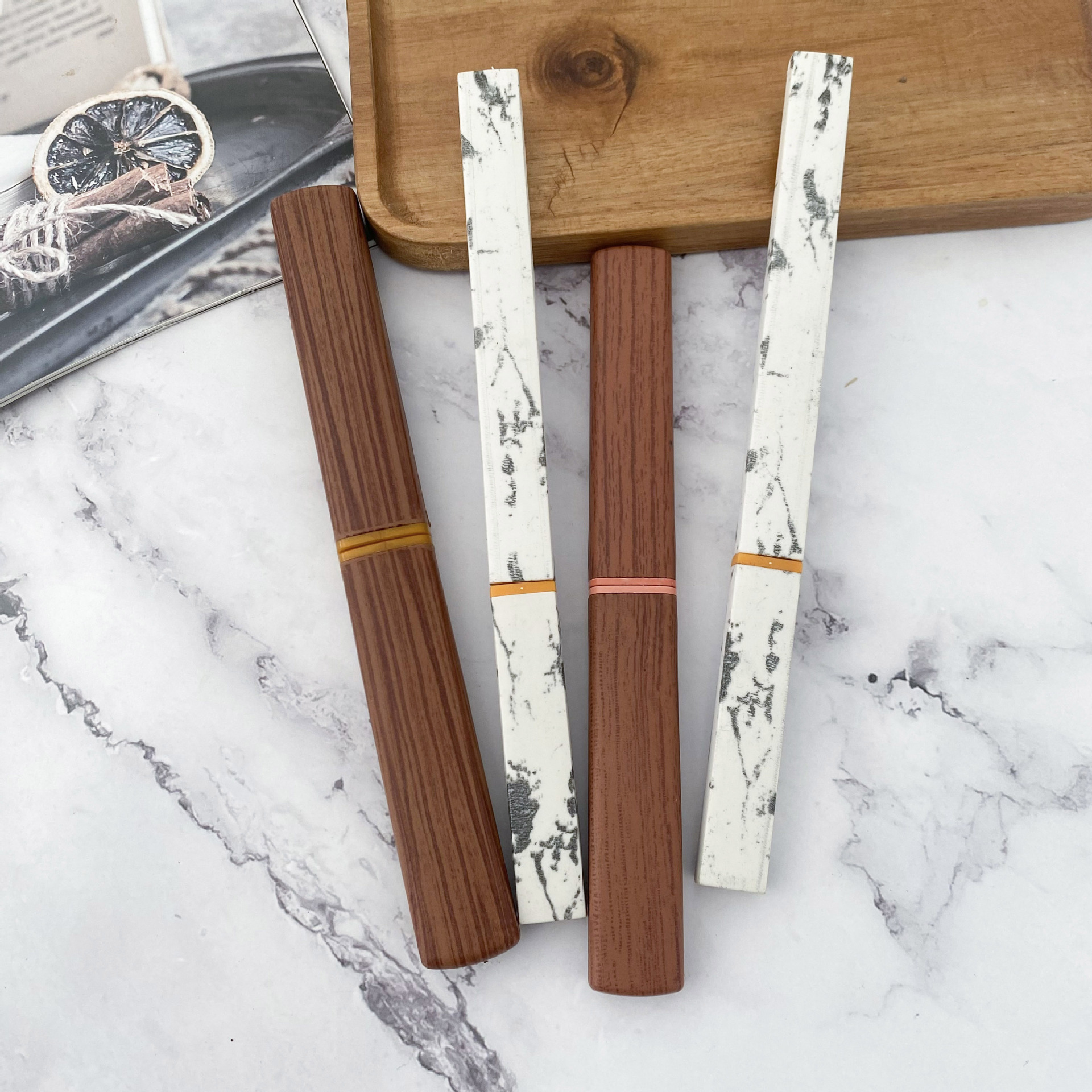 The best-selling Yunmo M390 outdoor portable black-handled straight knife, multi-purpose knife, Double Dragon Double Knife, small battle boat tea knife details Picture