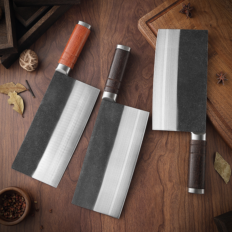 Factory direct supply of 9CR18 three-alloy steel chopping knives, sharp slicing knives, kitchen knives, commercial chef-specific kitchen knives Specification drawing