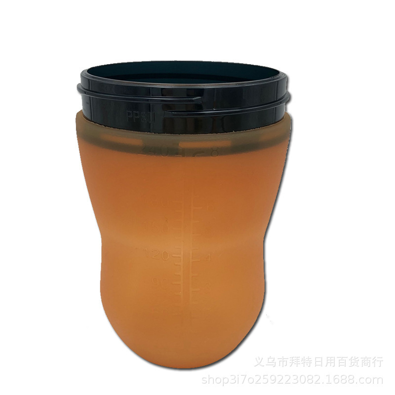 Newborn baby simulation breast milk realistic silicone milk bottle, fully soft wide mouth anti-flatulence weaned baby nipple wide mouth details Picture