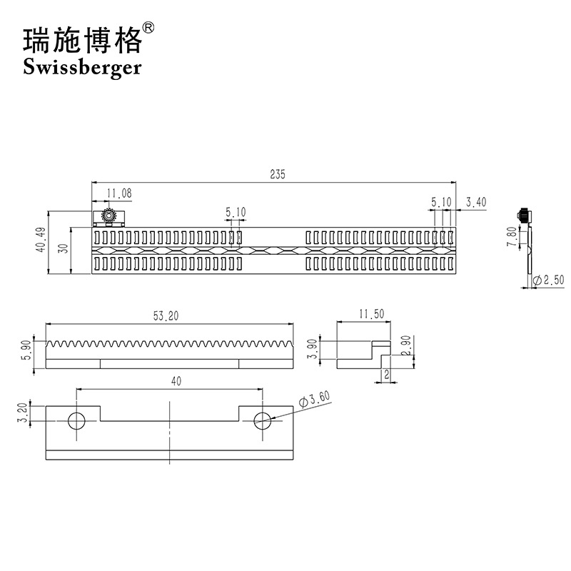 Rishberg RN series plastic cages, guide rails, slide rails, bearing bars, bar retainers Application Scenario