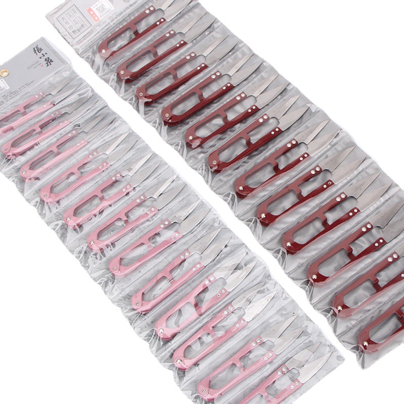 Zhang Xiaquan's yarn shears, small yarn shears, spring shears, cross-stitch U-shaped shears, high-carbon small shears, large yarn shears, thread end shears Item Picture