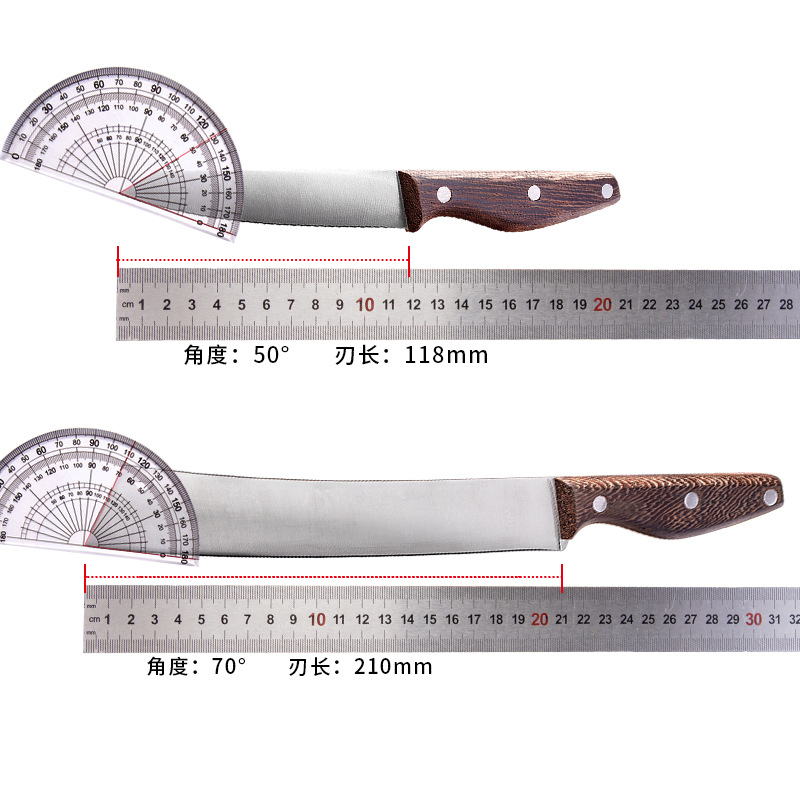 Large fruit knife, household watermelon and fruit cutting knife, sharp stainless steel long multi-purpose knife, cross-border wholesale kitchen knife Item Picture