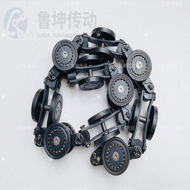 Single-guide wheel chain light-duty coating conveyor line, Taiwan QXT200 fixed lifting plate type double chain plate double guide wheel chain Specification drawing