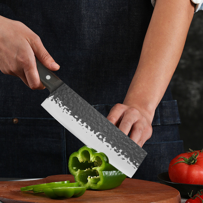Cross-border handcrafted stainless steel small kitchen knife, slicing knife, household forged cooking chef knife, cutting pair knife, Japanese small kitchen knife Specification drawing