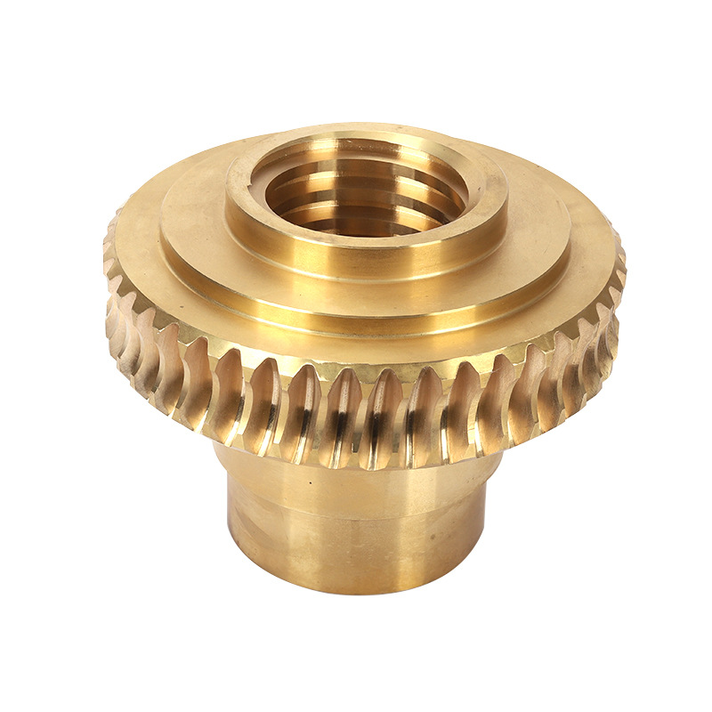 Worm gear and worm processing, 45 steel nitriding and quenching, double-lead turbine, worm and synchronous wheel processing, elevator turbine Item Picture