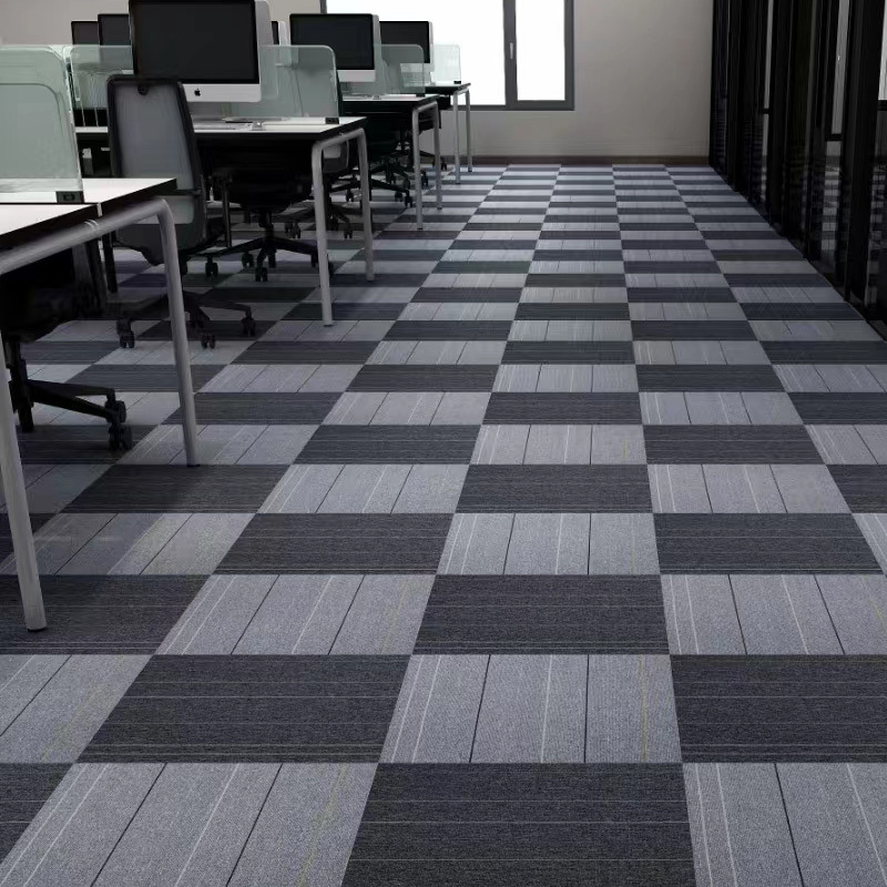 Office building block carpet