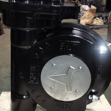Huihong worm gear export type worm gear 195 transmission worm gear cast iron butterfly valve high-temperature resistant soft seal manufacturing and processing details Picture
