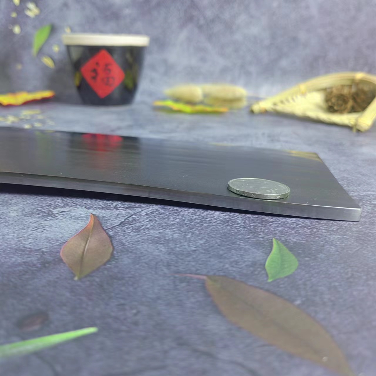 Hand-forged bone-cutting knives made of shell steel, old-fashioned knives for barbecued meat stalls, Jiujiangwan knives, bearing steel, and slicing knives for cooked food in hotels details Picture