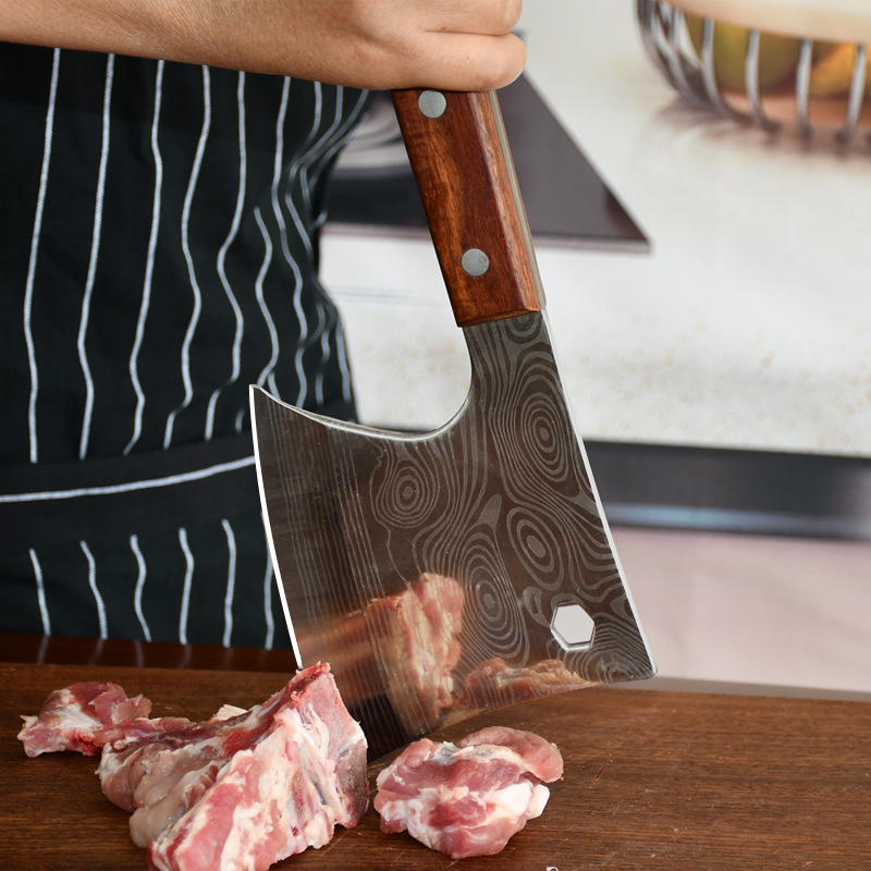 Wholesale of thickened bone-chopping knives, special bone-chopping knives for butcher stalls, forged sharp bone-chopping axes, kitchen knives Specification drawing