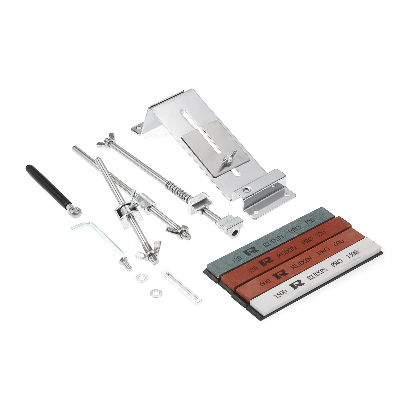 Upgraded stainless steel knife sharpener, fixed-angle knife sharpener, professional kitchen knife sharpener with 4 whetstones Application Scenario