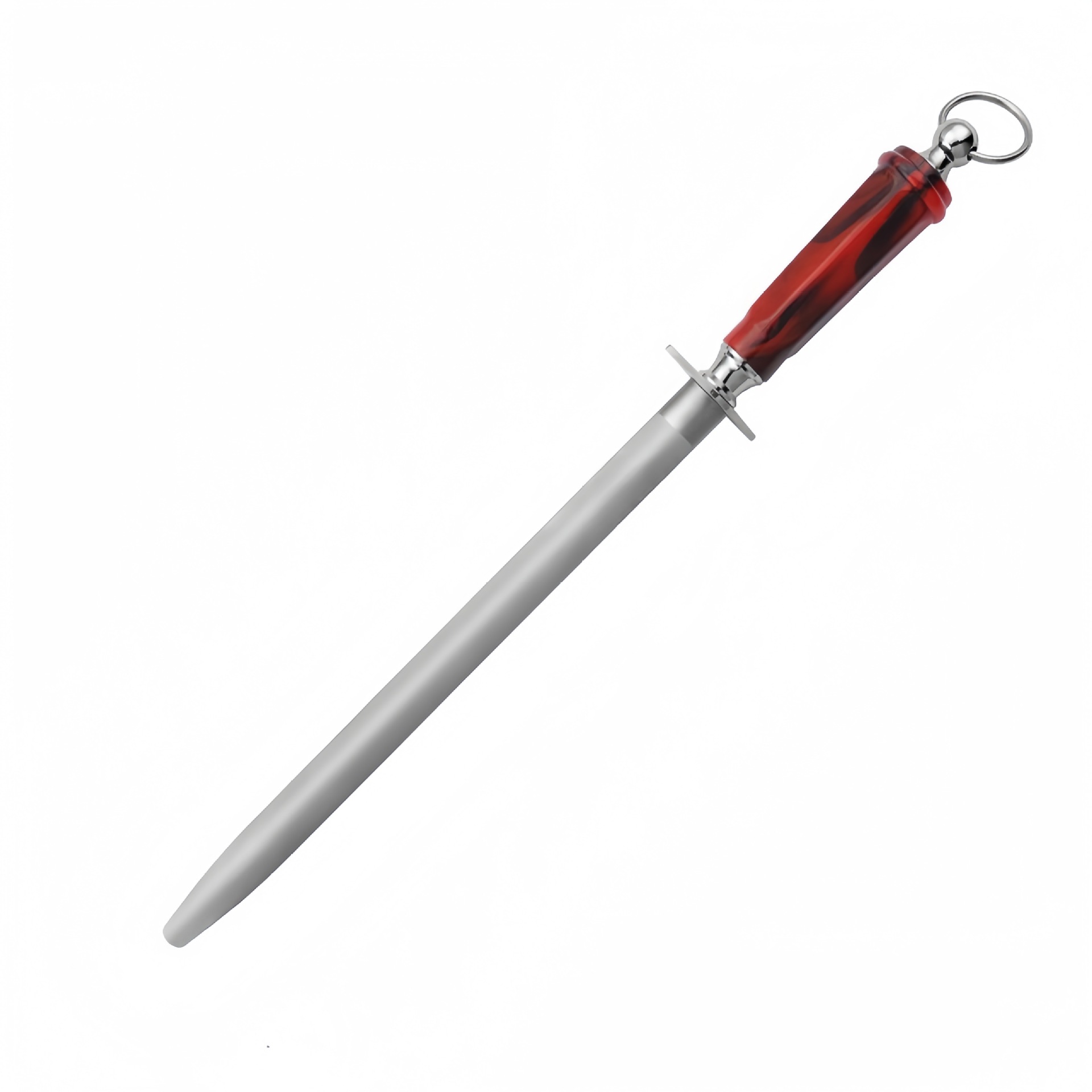 Cross-border best-selling flat and round sharpening knife stick manufacturer direct sales household sheep slaughtering knives, meat selling knives, professional slaughtering knives and sticks fine lines Item Picture