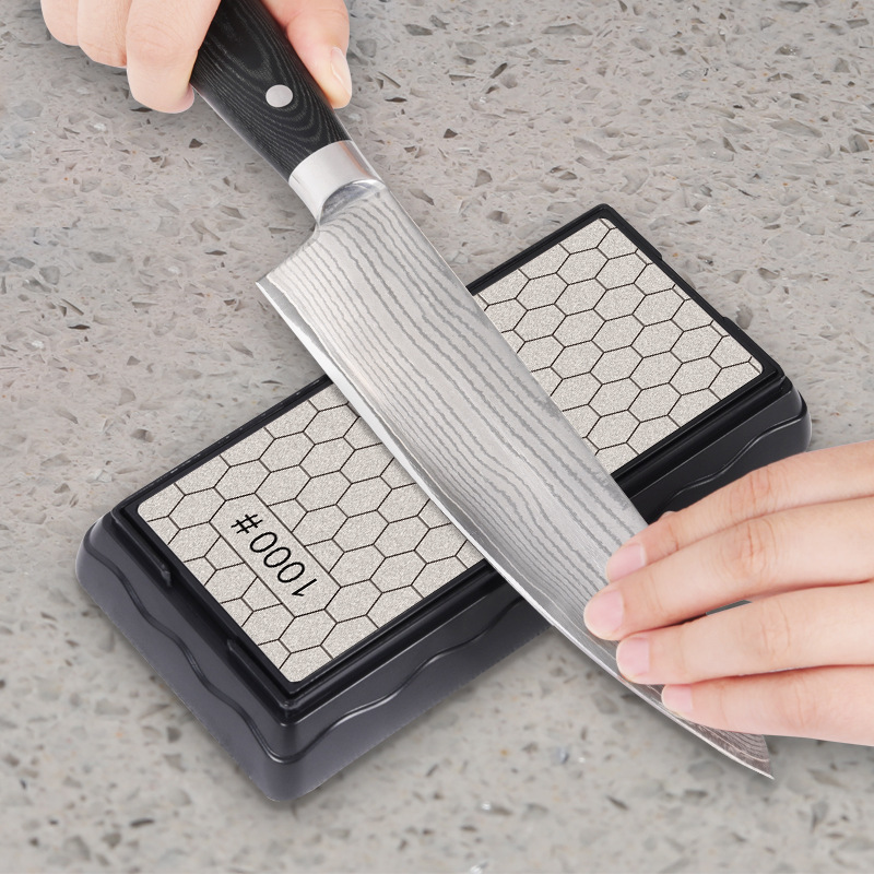 Carefully selected manufacturer's foreign trade DMD honeycomb type dot type cutting edge household kitchen knife grinding double-sided diamond grinding full figure