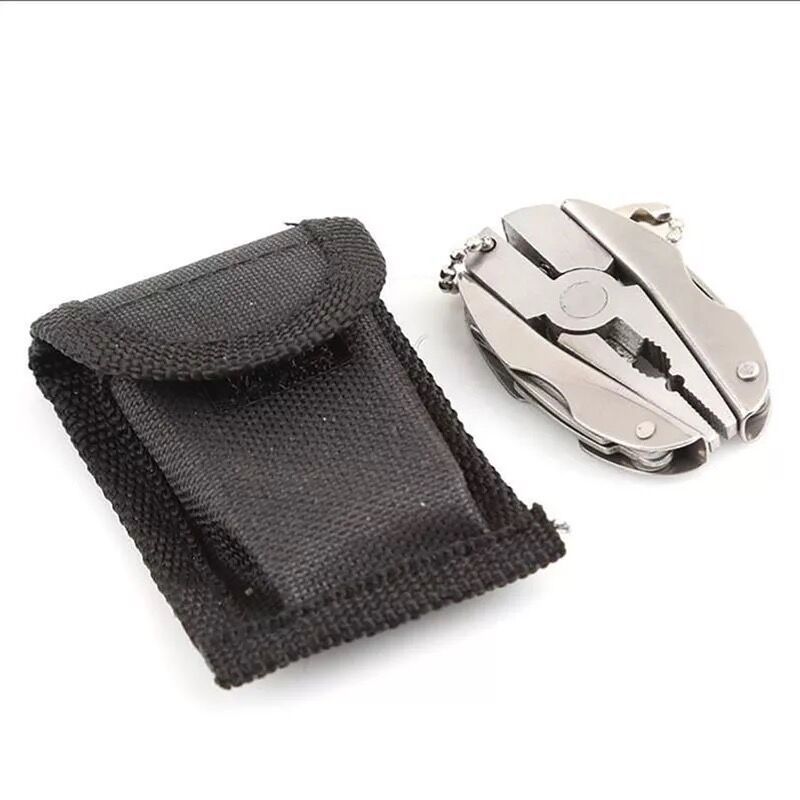 Stainless steel MINI multi-functional turtle-back pliers outdoor combination multi-purpose tool folding pliers camping survival mini gift Item Picture