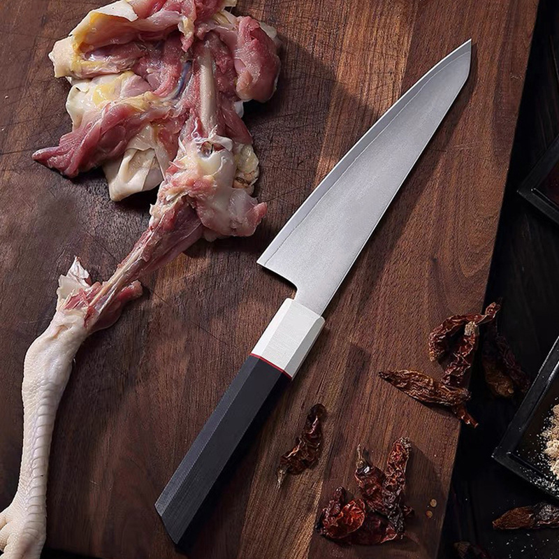 The manufacturer has in stock boning knives, 9cr18mov three-alloy steel cutting knives, professional beef peeling knives, and sharp slaughtering knives details Picture
