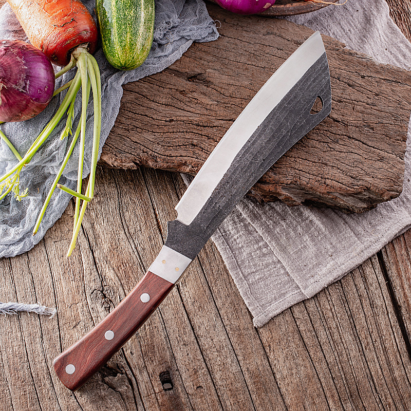 Outdoor camping firewood knife for cutting trees and bamboo, thickened knife for chopping bones, portable and portable kitchen knife for outdoor use wholesale Application Scenario