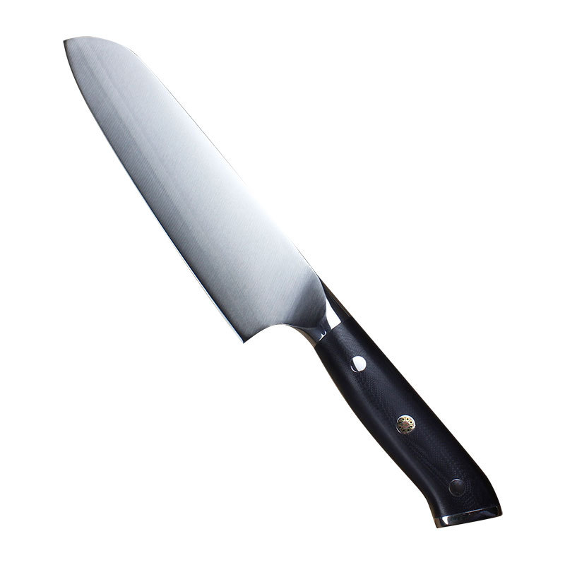 Kobelco Santoku Knife Chef's Cooking Knife M390 is an ultra-sharp and durable chef's knife made of high-speed steel welded tool steel Item Picture