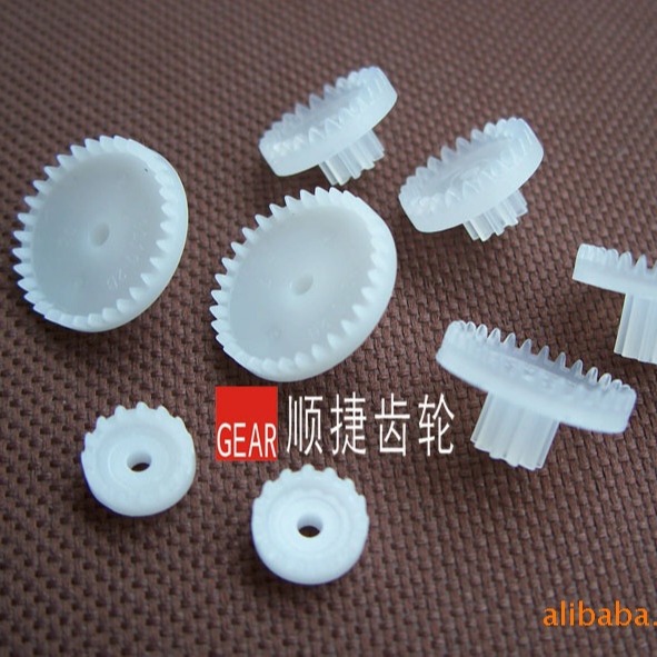 Customized toy gears, nylon plastic double gear, steel pinion, wear-resistant and low-noise plastic gears from the manufacturer details Picture