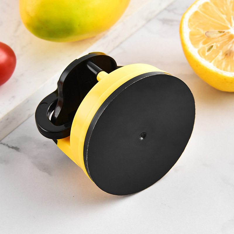 Little Yellow Duck suction cup knife sharpener, a household multi-functional kitchen tool, whetstone, a sharpening wonder, a fast sharpening kitchen wonder Specification drawing