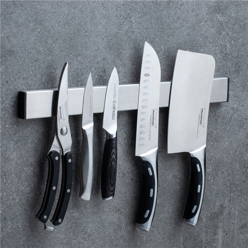 Magnetic knife rack, magnetic kitchen knife rack, magnet wall-mounted non-drilling kitchen magnetic knife storage rack full figure