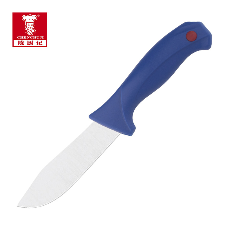Chen Chuji manufacturer's blue plastic handle sharp slaughterhouse knife, fruit knife, chef's meat cutter, bone slicer full figure