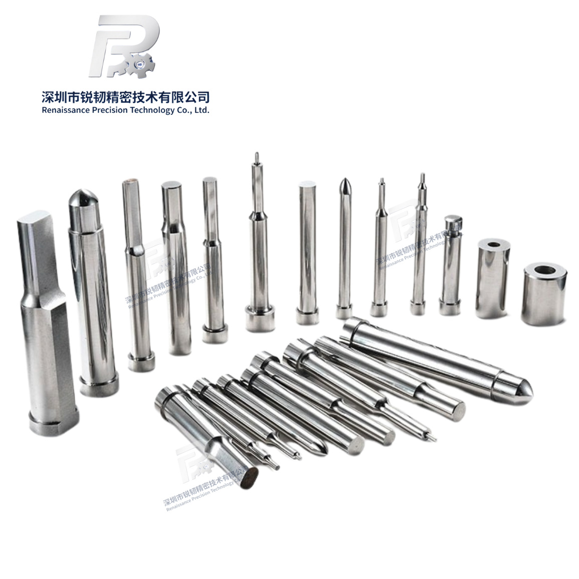 The skd61 punch pin is wear-resistant and durable, with a precision of φ1.0-20.0mm. It is a metal stamping die punch pin and ejector pin details Picture
