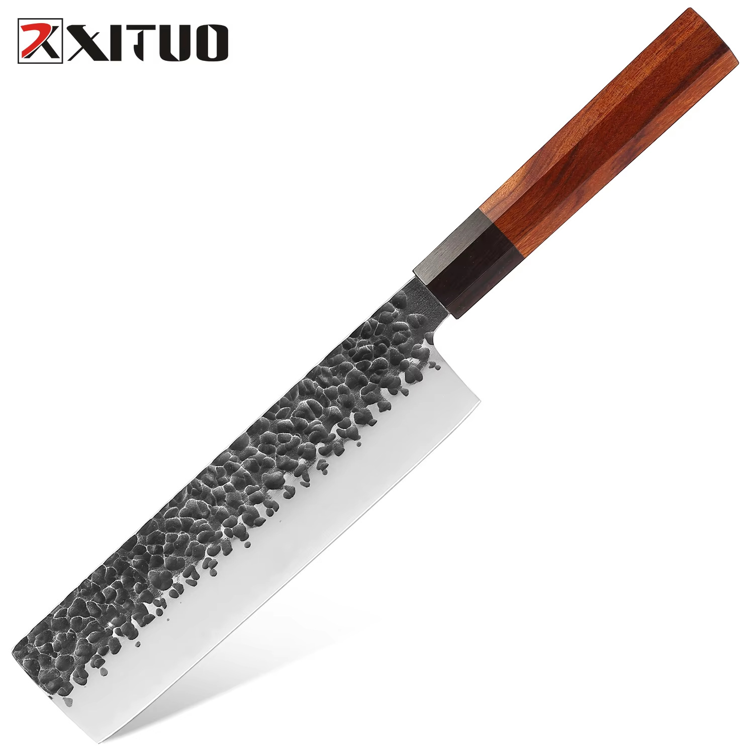 Handcrafted Japanese chef knives, hammered household kitchen knives, ladies' small kitchen knives, cooking kitchen knives, household slicing knives Item Picture