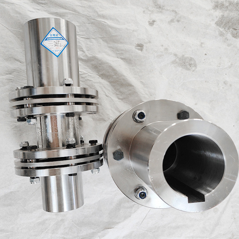 JM elastic diaphragm coupling, high-torque single and double diaphragm flange motor, Yumao connector, stainless steel coupling details Picture