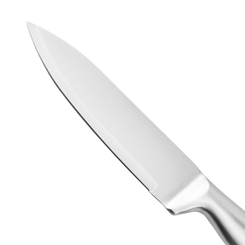 Best-selling cross-border stainless steel hollow handle vegetable knives, kitchen knives, chef knives, fruit knives, sharp kitchen knives for slicing Application Scenario
