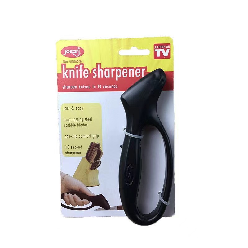 Single-head handle knife sharpener, household kitchen quick knife sharpener, mini whetstone, convenient knife sharpener tools, cross-border wholesale full figure