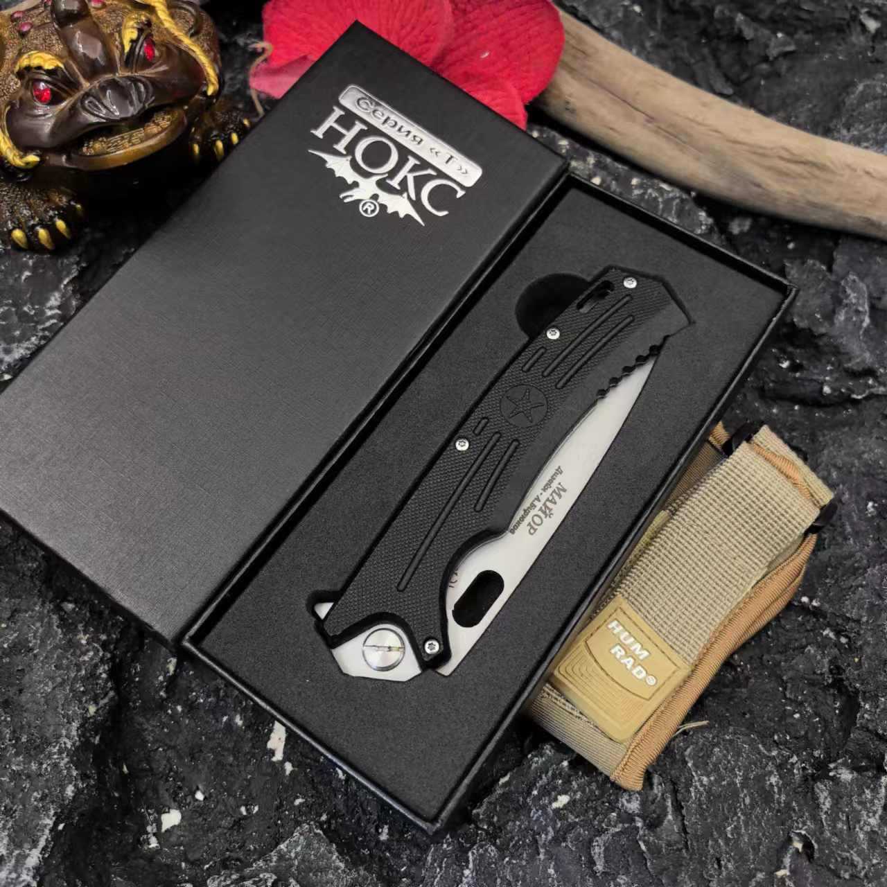 Outdoor folding knife, Russian HOKC knife, camping portable survival knife, outdoor folding knife, tactical knife undefined