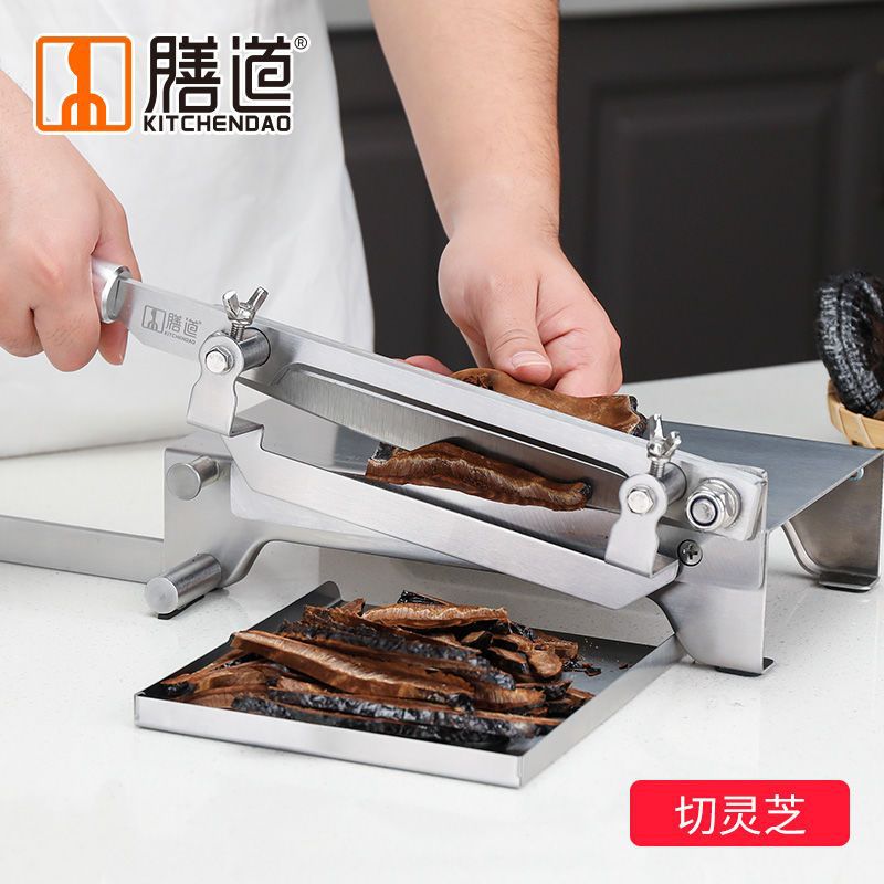 Shandao slicing machine for cutting bones and chicken ribs, guillotine knife for cutting beef and mutton rolls, traditional Chinese medicine slicing machine for cutting frozen meat slices Item Picture