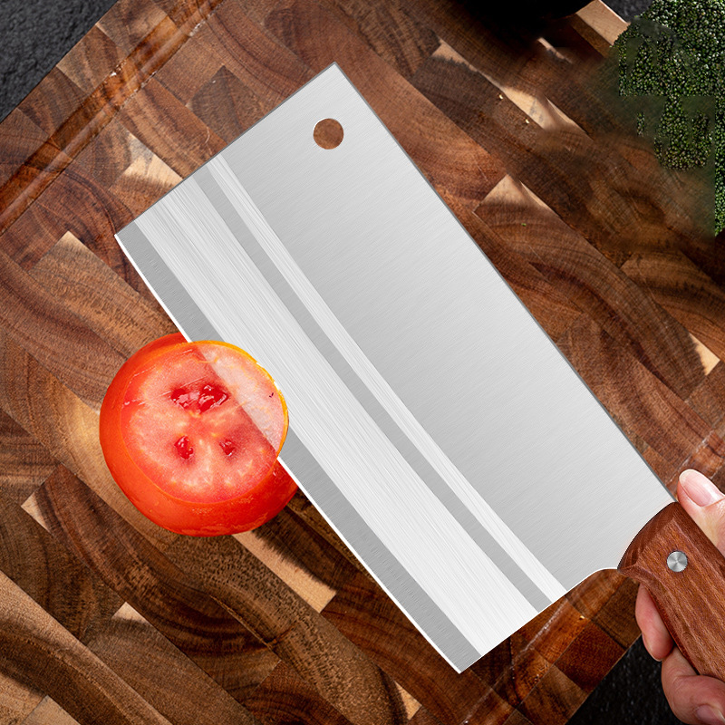 Stainless steel kitchen knife, household dual-purpose kitchen knife for both front and rear cutting, bone chopping knife, bone slicing knife, kitchen knife, chopping knife Specification drawing