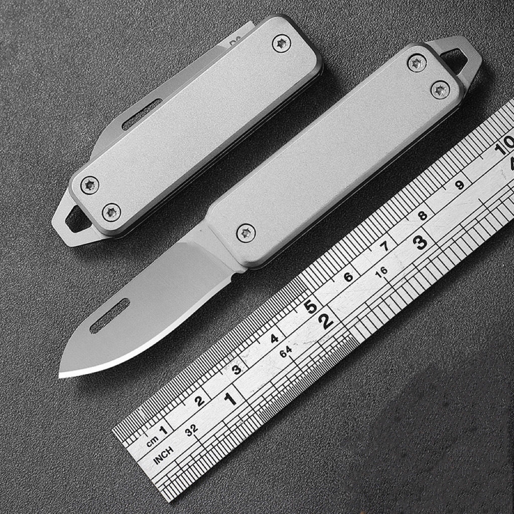 Stainless steel household fruit knife, multi-functional folding knife, alloy key knife, fruit knife, unboxing folding knife, portable full figure